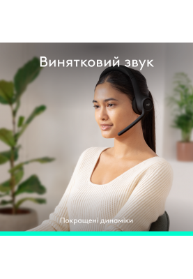 Гарнітура Logitech Zone 300 Wireless Headset BT Black (981-001407)  (6996322)