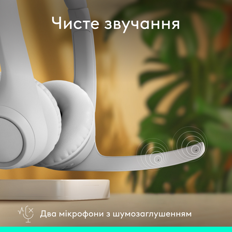 Гарнітура Logitech Zone 300 Wireless Headset BT White (981-001417)  (6996323)