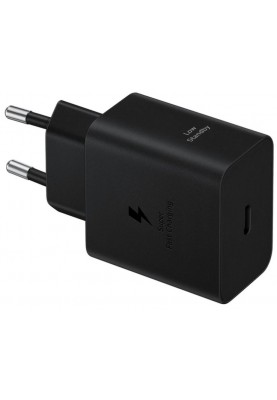 Мережевий зарядний пристрій Samsung 45W Compact Power Adapter (w C to C Cable) EP-T4511XBEGEU Black (6982747)