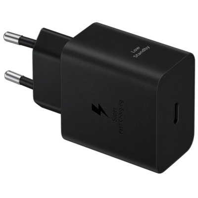 Мережевий зарядний пристрій Samsung 45W Compact Power Adapter (w C to C Cable) EP-T4511XBEGEU Black (6982747)