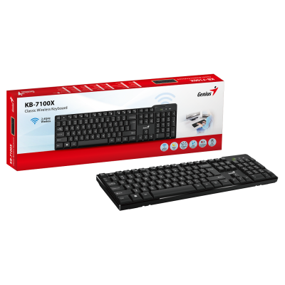 Клавіатура Genius KB-7100X USB, Black, UKR (6982507)