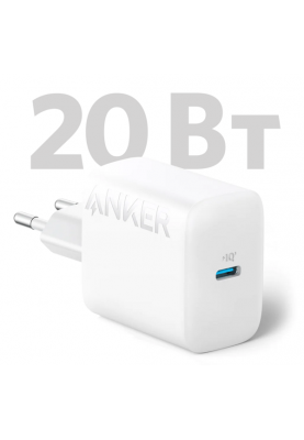 Мережевий зарядний пристрій Anker PowerPort - 20W USB-C + USB-C cable White (6962735)