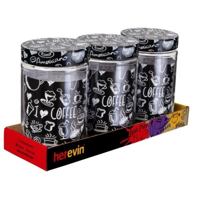Набір банок Herevin Coffee 3х0.66 л (144367-400) (6989300)