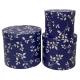 Подарункові коробки UFO Y003 Набір 3 шт BLUE круг. (6990812)
