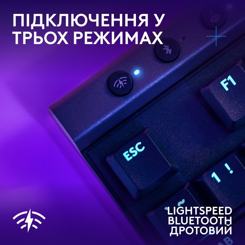 Клавіатура Logitech G515 LIGHTSPEED TKL Wireless Gaming Black (920-012538) (6998420)