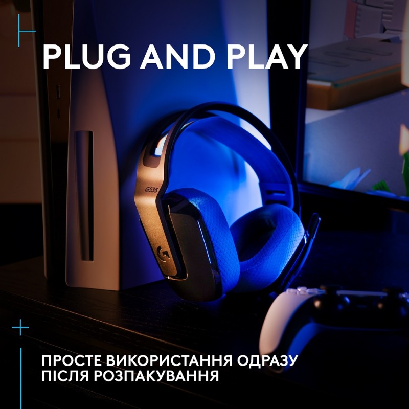 Гарнітура Logitech G535 LIGHTSPEED Wireless, Black (939-002219) (6998424)