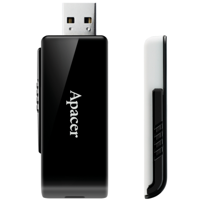Flash Drive Apacer AH350 128GB USB 3.2 (AP128GAH350B-1) Black (6986626)