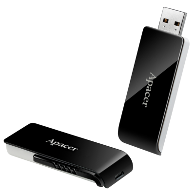 Flash Drive Apacer AH350 128GB USB 3.2 (AP128GAH350B-1) Black (6986626)