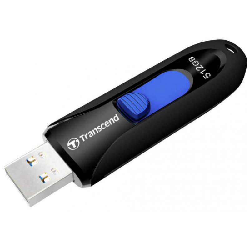 Flash Drive Transcend JetFlash 790 512GB USB 3.1 Black (TS512GJF790K) (6986651)