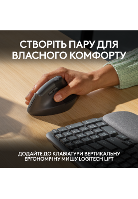 Клавіатура Logitech Wave Keys Bluetooth/Wireless Black (920-012304) (6984890)