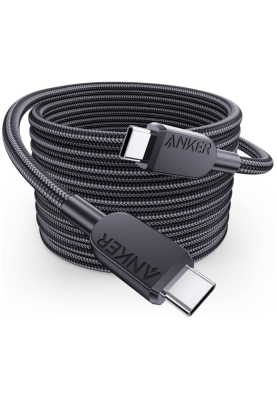 Кабель Anker 310 USB-C to USB-C - 0.9m 240W Nylon Black (6962728)