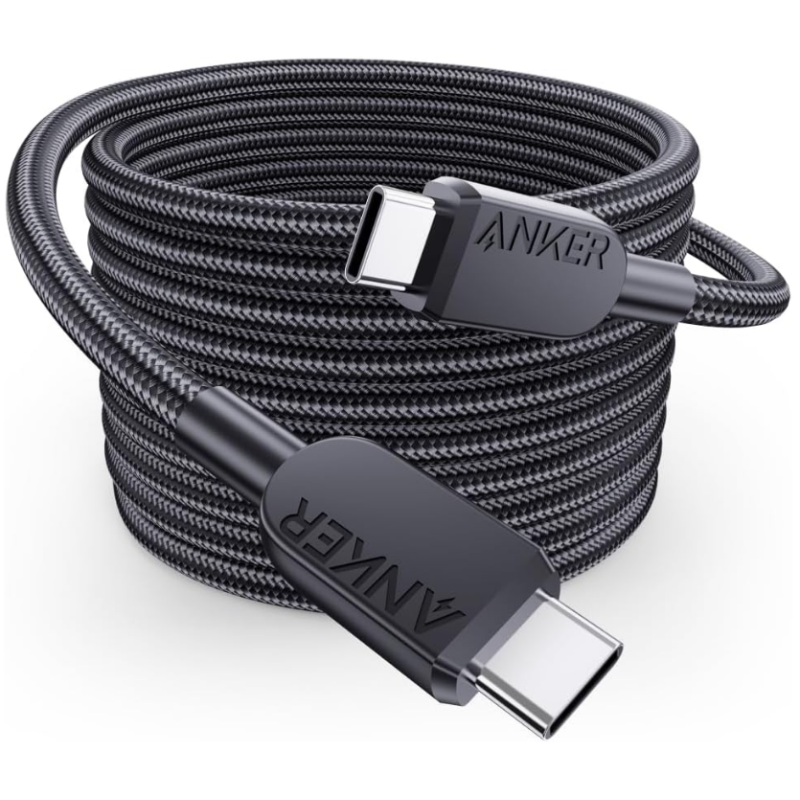 Кабель Anker 310 USB-C to USB-C - 1.8m 240W Nylon Black (6962729)
