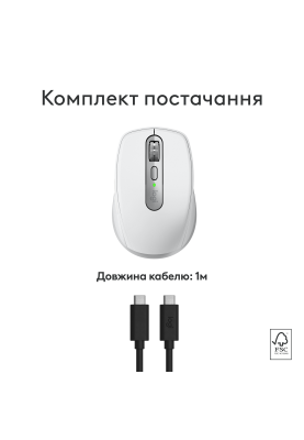 Миша Logitech MX Anywhere 3S for Mac, Pale Grey (910-006946) (6998414)