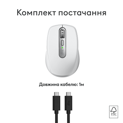 Миша Logitech MX Anywhere 3S for Mac, Pale Grey (910-006946) (6998414)