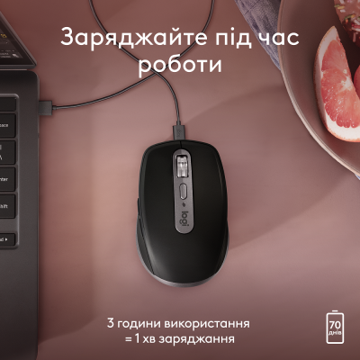 Миша Logitech MX Anywhere 3S for Ma, Space Grey (910-006947) (6998415)