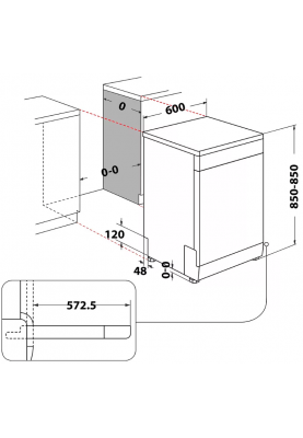 Посудомийна машина Whirlpool W2F HD624 (6978835)