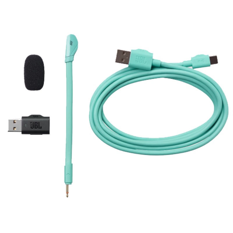 Гарнітура JBL QUANTUM 360 Wireless Cyan (JBLQTUM360CYN) (7023989)