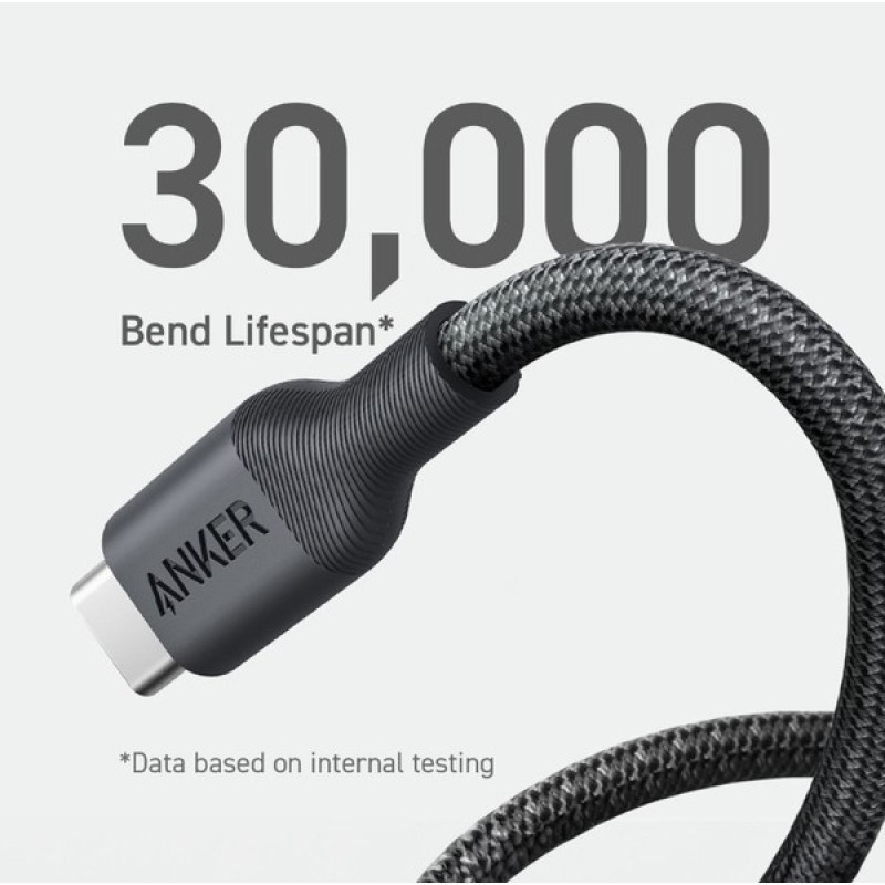 Кабель Anker 544 USB-C to USB-C - 1.8m 140W Bio-Nylon Black (7030800)