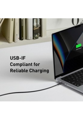 Кабель Anker 544 USB-C to USB-C - 1.8m 140W Bio-Nylon Black (7030800)