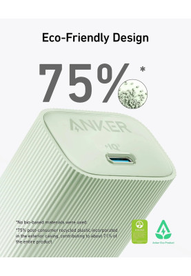 Мережевий зарядний пристрій Anker PowerPort 511 Nano IV - 30W USB-C Black (7030801)