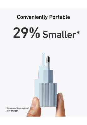 Мережевий зарядний пристрій Anker PowerPort 511 Nano IV - 30W USB-C Black (7030801)