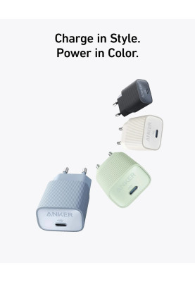 Мережевий зарядний пристрій Anker PowerPort 511 Nano IV - 30W USB-C Black (7030801)