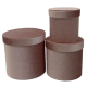 Подарункова коробка UFO VELVET PINK W2904 18х17 см (7032426)