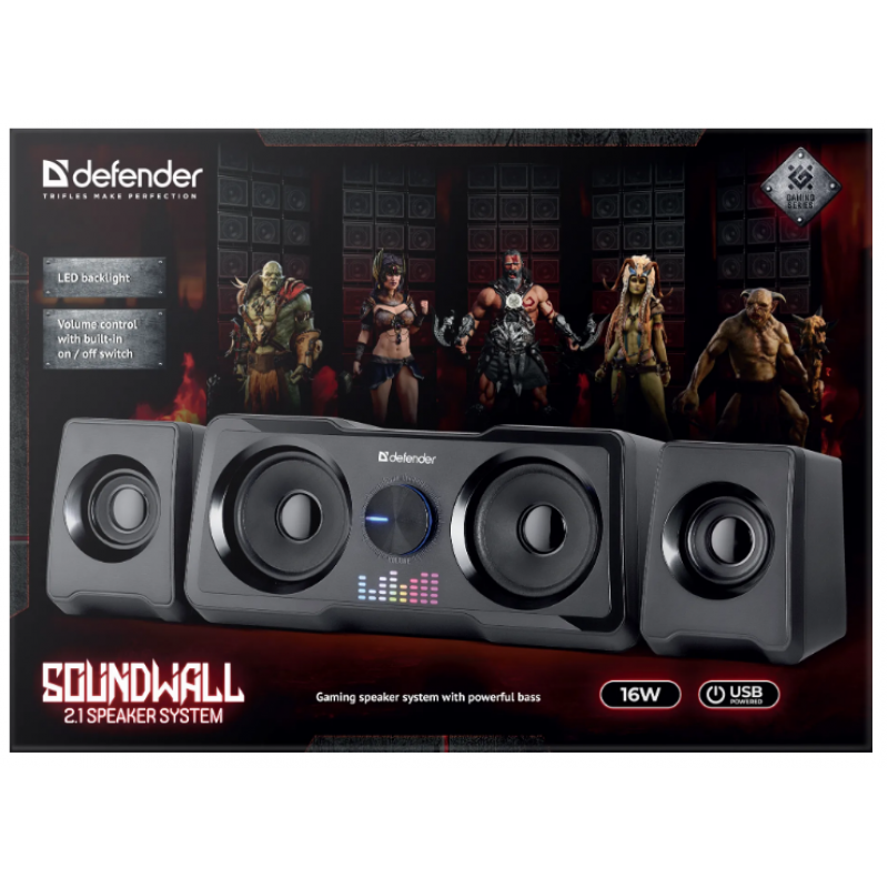 Акустика Defender Soundwall 16 W, 2.1 (65214)  (6880601)