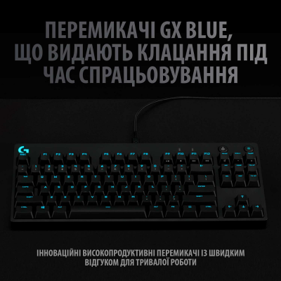 Клавіатура Logitech G PRO Mechanical Gaming USB Black (920-009392) (6801220)
