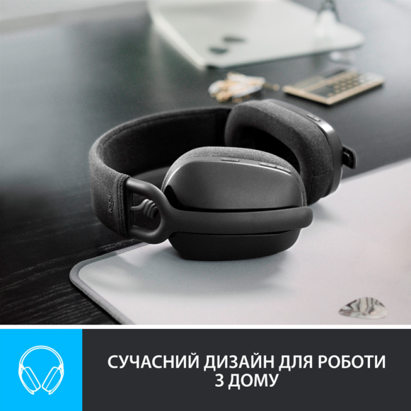 Гарнітура Logitech Zone Vibe 100 Graphite (981-001213) (6823485)