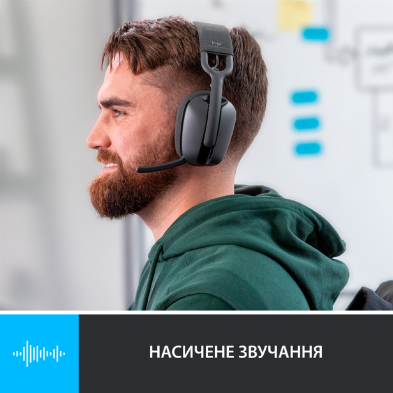 Гарнітура Logitech Zone Vibe 100 Graphite (981-001213) (6823485)