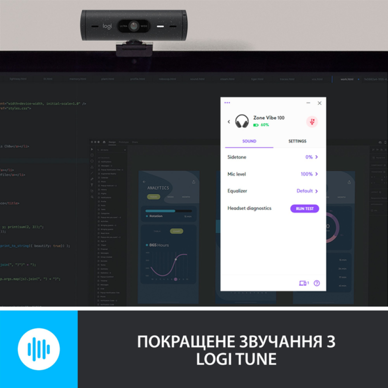 Гарнітура Logitech Zone Vibe 100 Graphite (981-001213) (6823485)