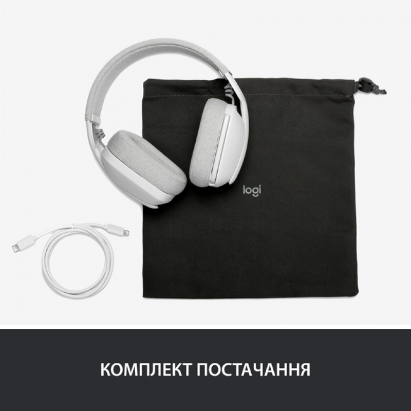 Гарнітура Logitech Zone Vibe 100 White (981-001219) (6823486)