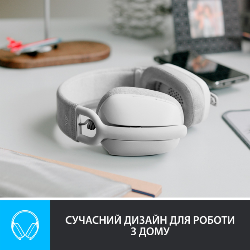 Гарнітура Logitech Zone Vibe 100 White (981-001219) (6823486)