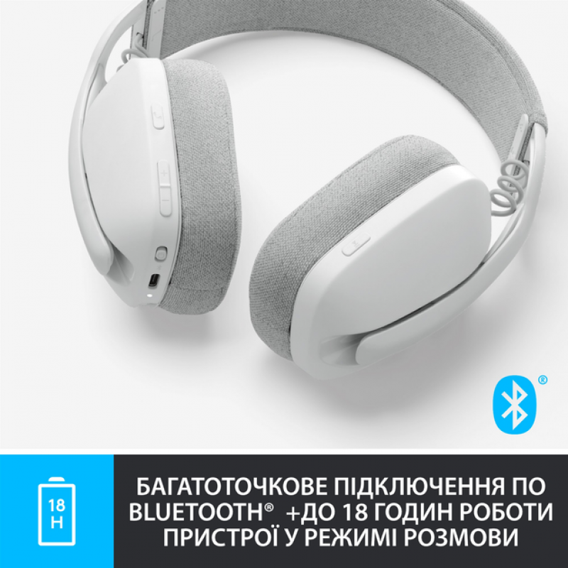 Гарнітура Logitech Zone Vibe 100 White (981-001219) (6823486)