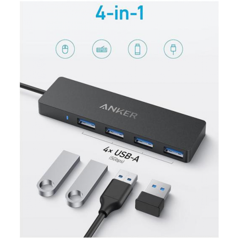 Перехідник Anker PowerExpand Direct 4-in-1 USB-C PD Media Hub  (7030798)