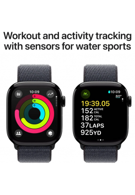 Смарт годинник Apple Watch S10 GPS 46мм Jet Black Alum Ink Sp/Loop (7030735)