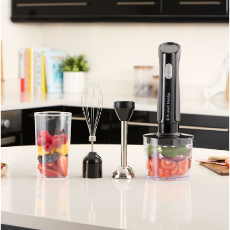 Занурювальний блендер Russell Hobbs 27141-56 Matte Charcoal 3 in 1 Hand Blender (7030808)