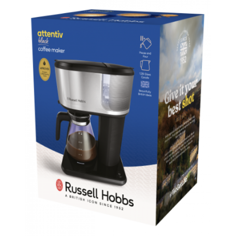 Кавоварка Russell Hobbs 26840-56 Attentiv Black Coffee Maker  (7030811)