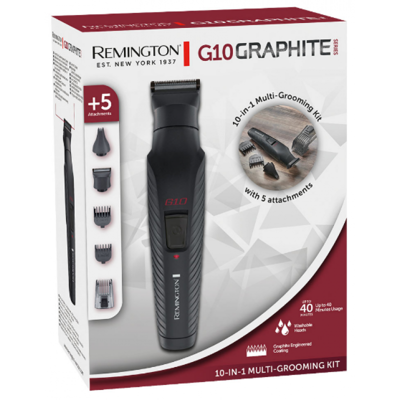 Тример універсальний Remington PG2100 G10 Graphite 10-in-1 Multigrooming Kit (7030840)