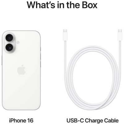 Смартфон Apple iPhone 16 256GB White  (7030664)