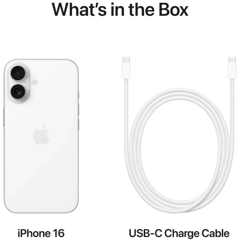 Смартфон Apple iPhone 16 256GB White  (7030664)