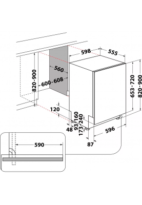 Посудомийна машина Whirlpool WIO3C33E6.5 (6677048)