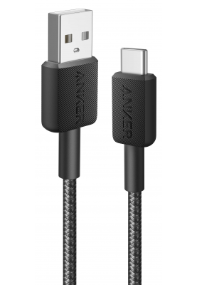 Кабель Anker 322 USB-A to USB-C - 1.8m Nylon Black (6962730)