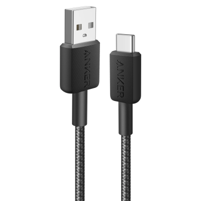 Кабель Anker 322 USB-A to USB-C - 1.8m Nylon Black (6962730)