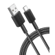 Кабель Anker 322 USB-A to USB-C - 1.8m Nylon Black (6962730)