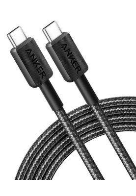 Кабель Anker 322 USB-C to USB-C - 1.8m Nylon Black (6962733)