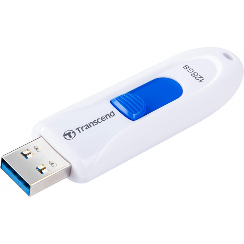 Flash Drive Transcend JetFlash 790 128GB USB 3.1 White (TS128GJF790W) (6986654)