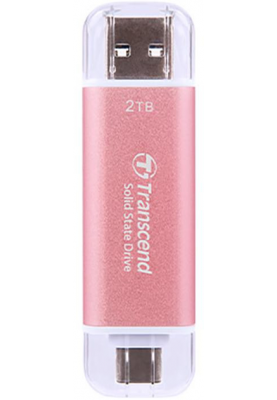 SSD накопичувач Transcend ESD310P 2TB, USB Type C/A Pink (TS2TESD310P)  (7032344)