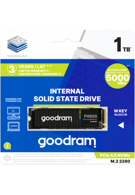 SSD накопичувач Goodram M.2 1000GB PX600 NVMe PCIe 4.0 2280 (6914251)